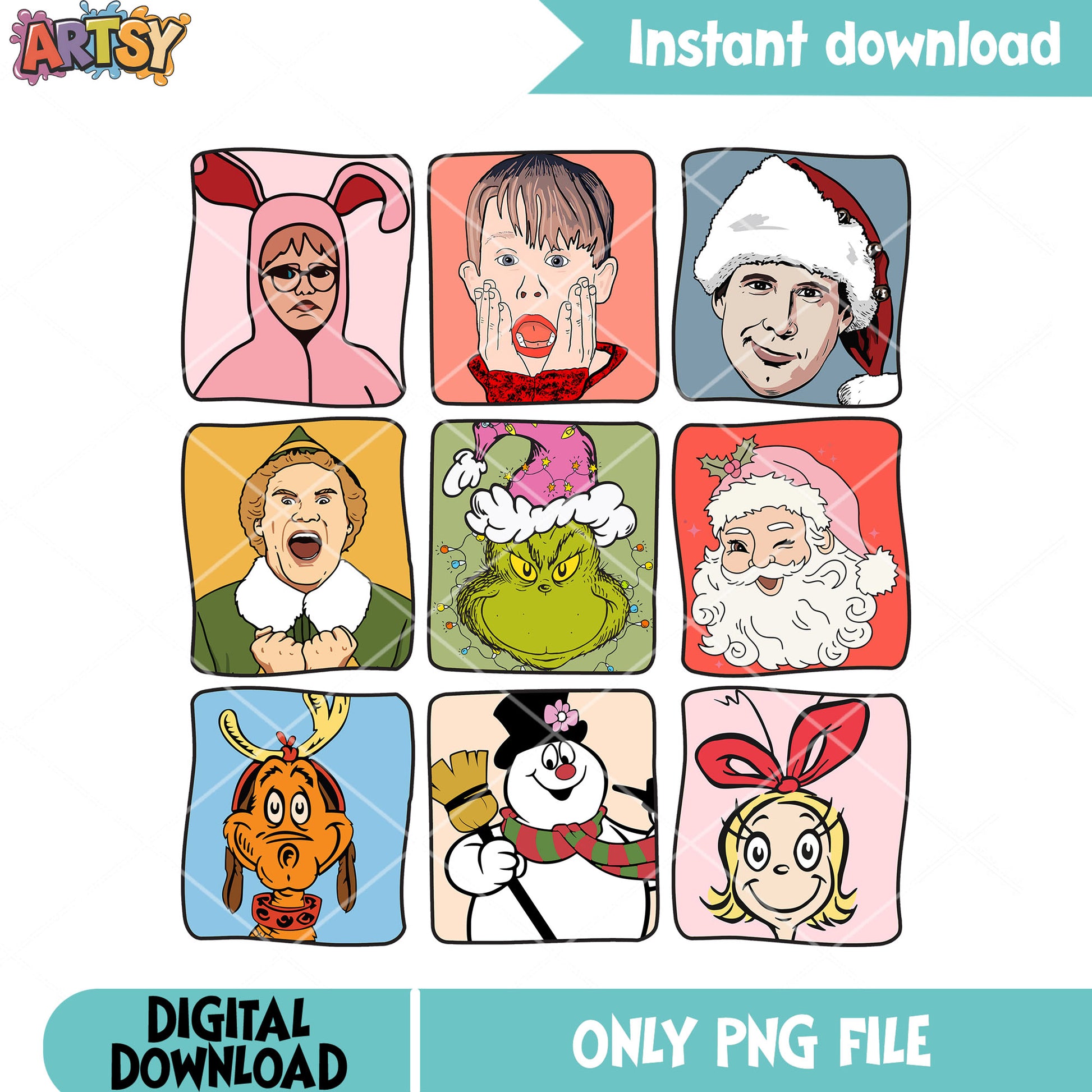 Character movie xmas night png, cindy lou who png, santa claus png