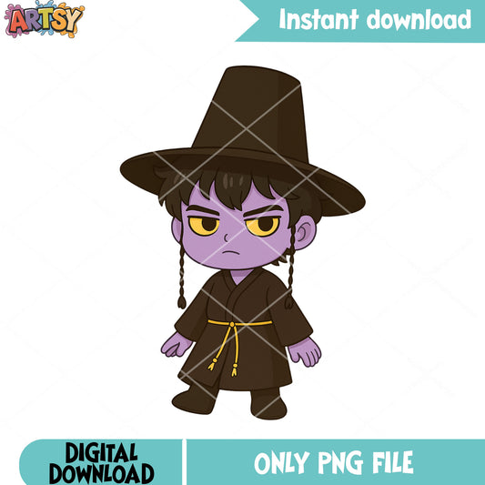 Chibi jinu demon form png, jinu saja png, saja boys band png