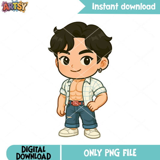 Chibi jinu man pose png, jinu saja png, saja boys band png
