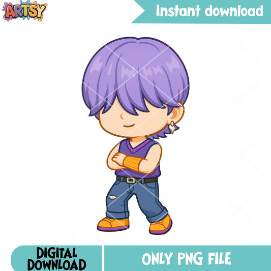 Chibi mystery dancing kpop png, mystery saja png, kpop saja png