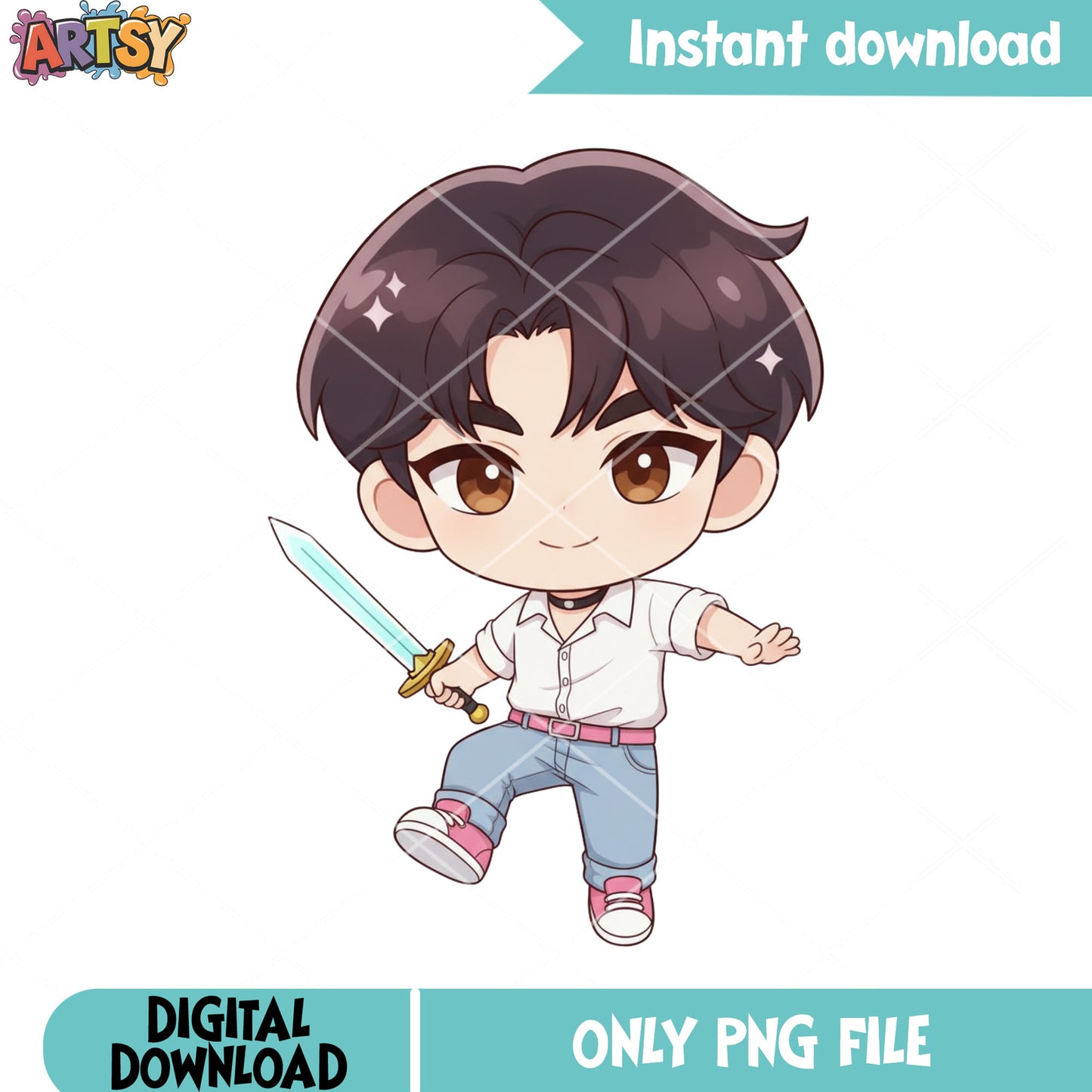Chibi saja jinu kpop png, saja jinu png, kpop demon hunters png