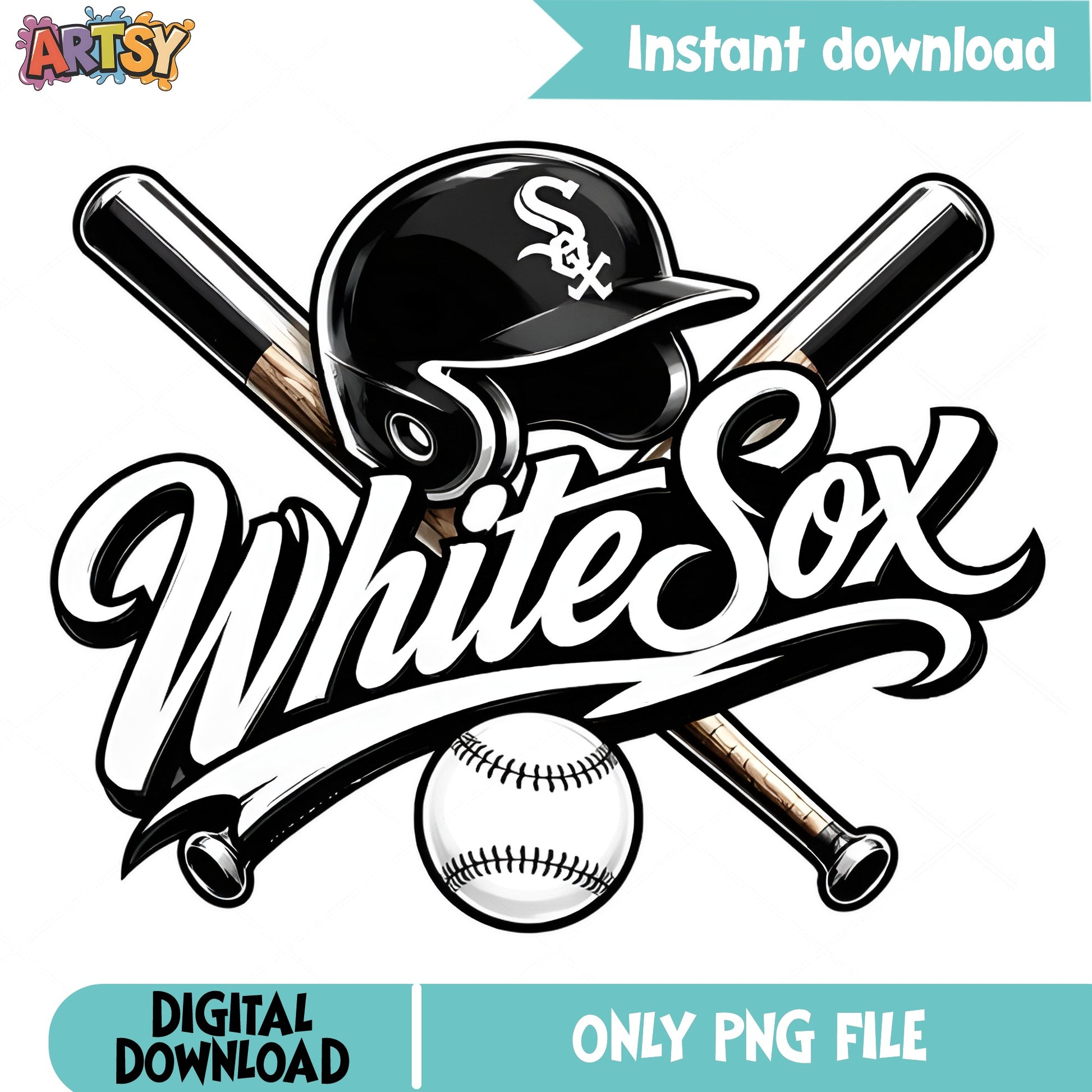 Chicago White Sox PNG, Baseball Team Clipart, MLB Sports PNG