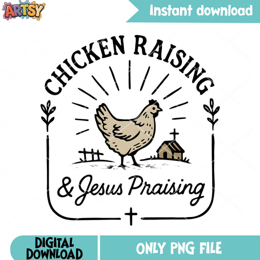 Chicken raising gesus praising png, chicken lovely png, jesus christ png