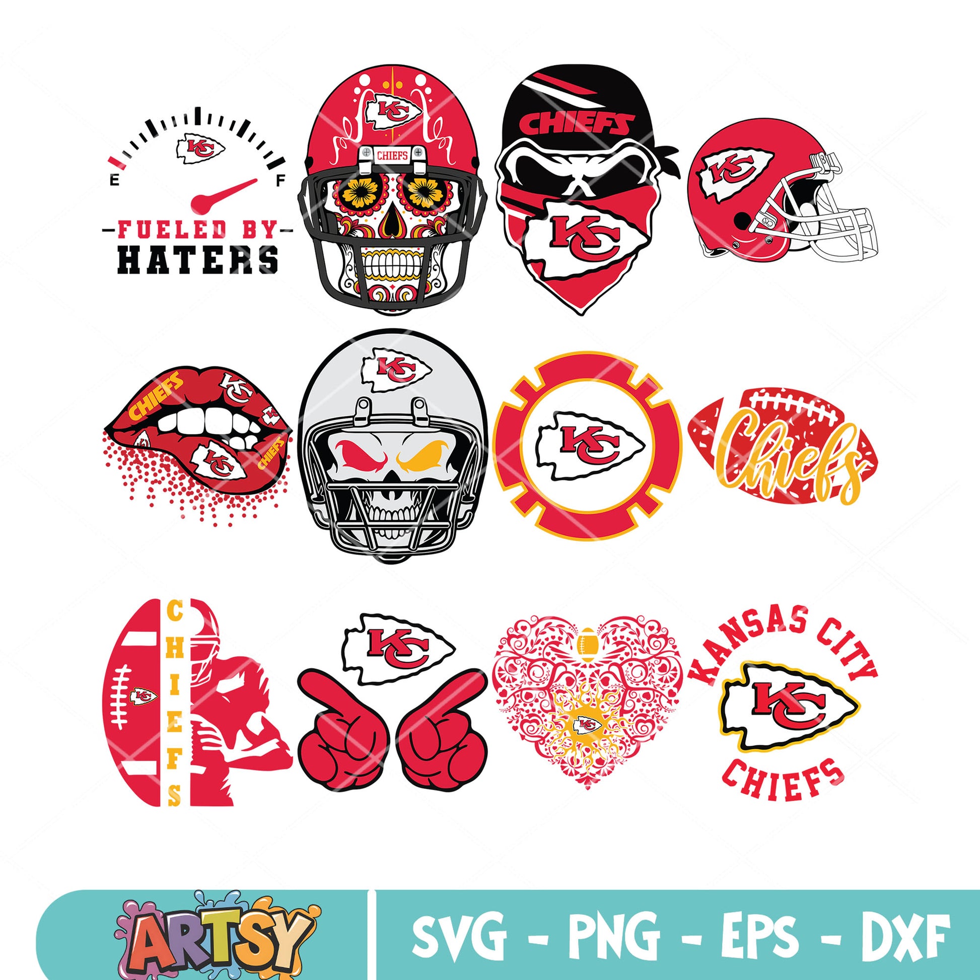 Chief rugby ball svg, Kansas City Chiefs bundle svg, skull bundle svg