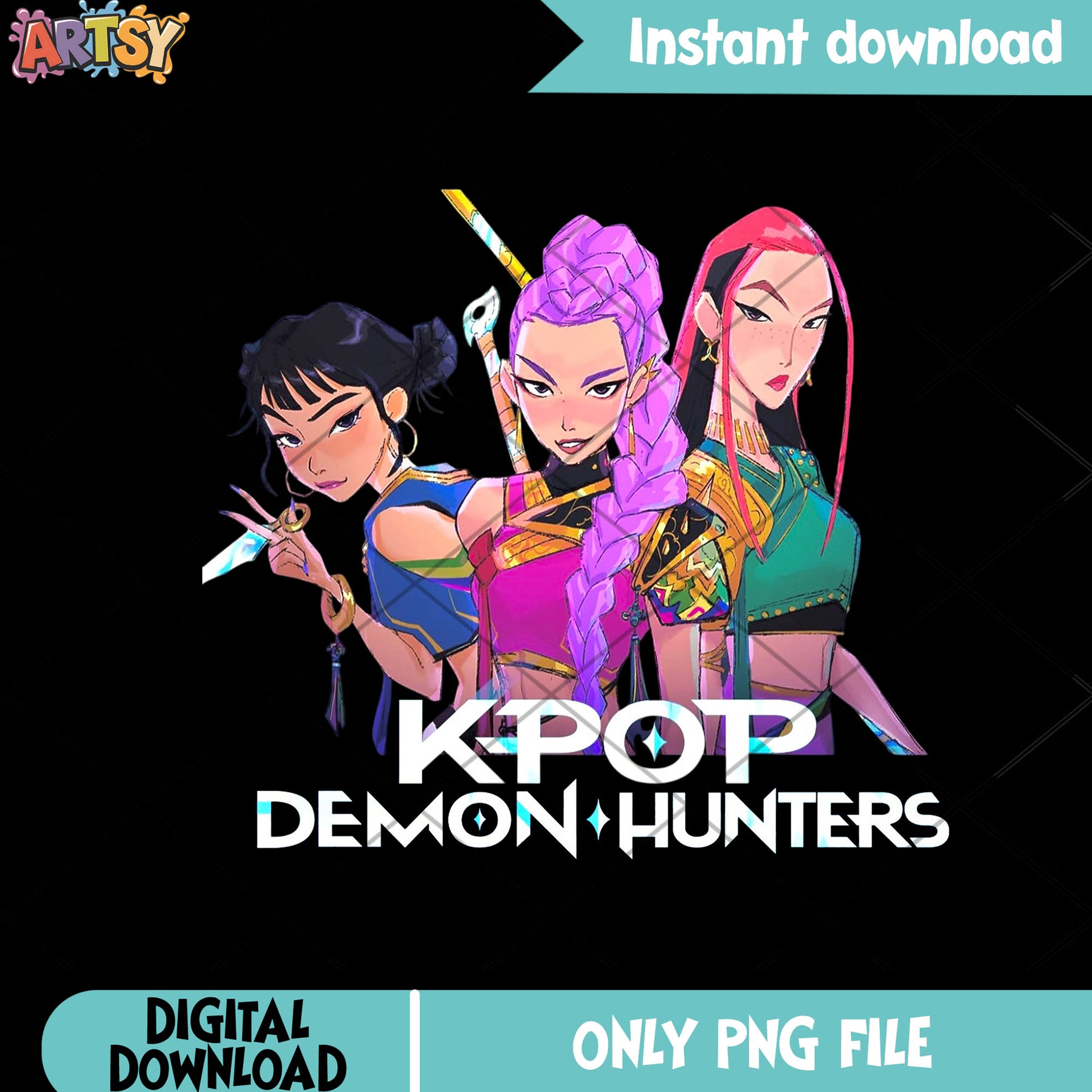 Chinese style huntrix girl png, zoey huntrix png, mira huntrix png