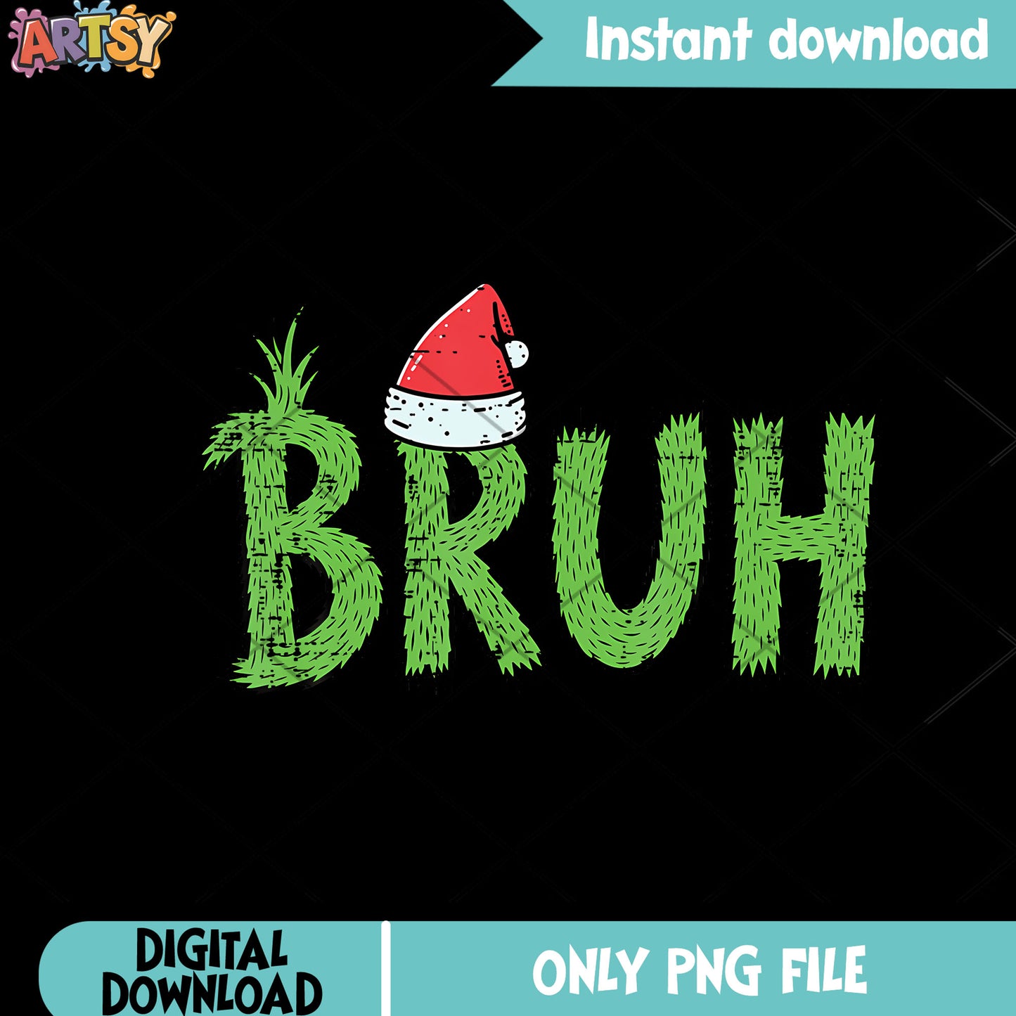 Christmas Bruh Funny Xmas png, santa hat ​png, merry christmas​ png