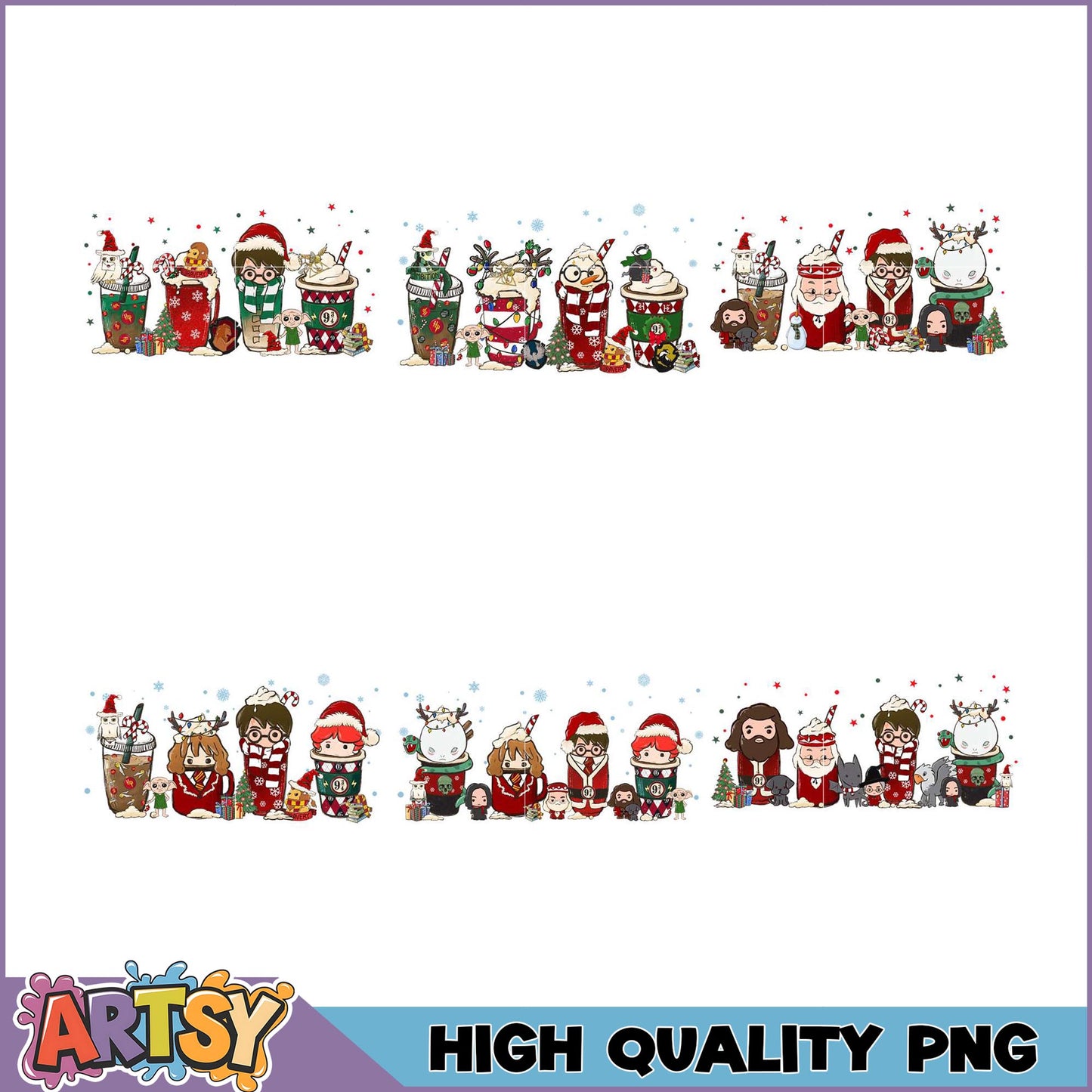Christmas Harry Potter PNG Bundle High Quality
