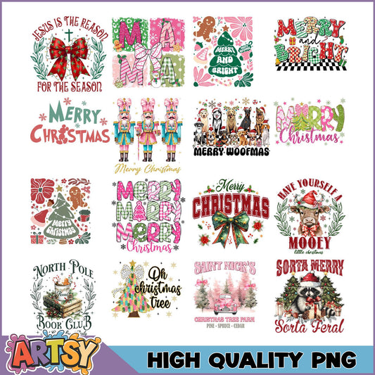 Christmas PNG Bundle 12 High-Quality Designs