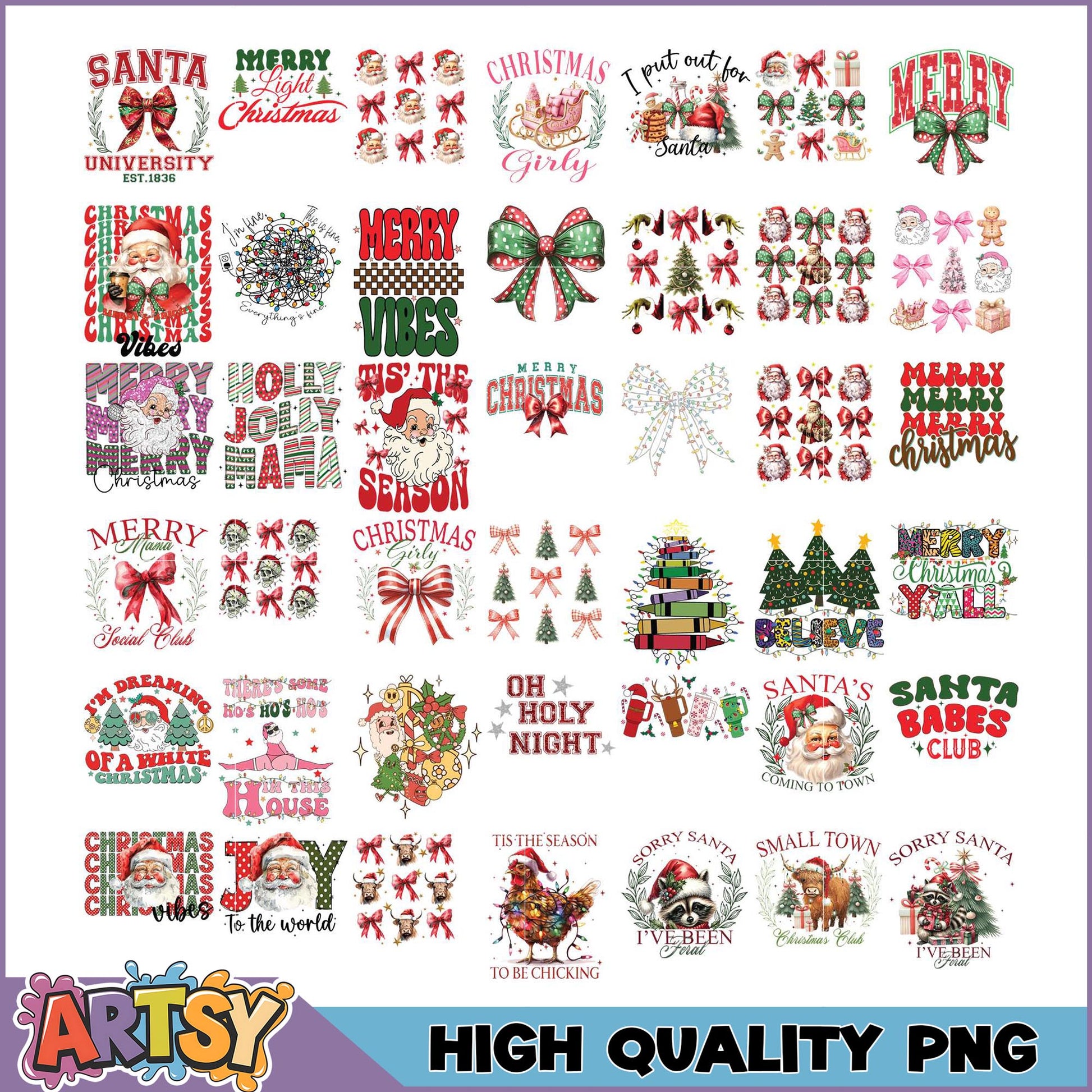 Christmas PNG Bundle 20 High-Quality Designs