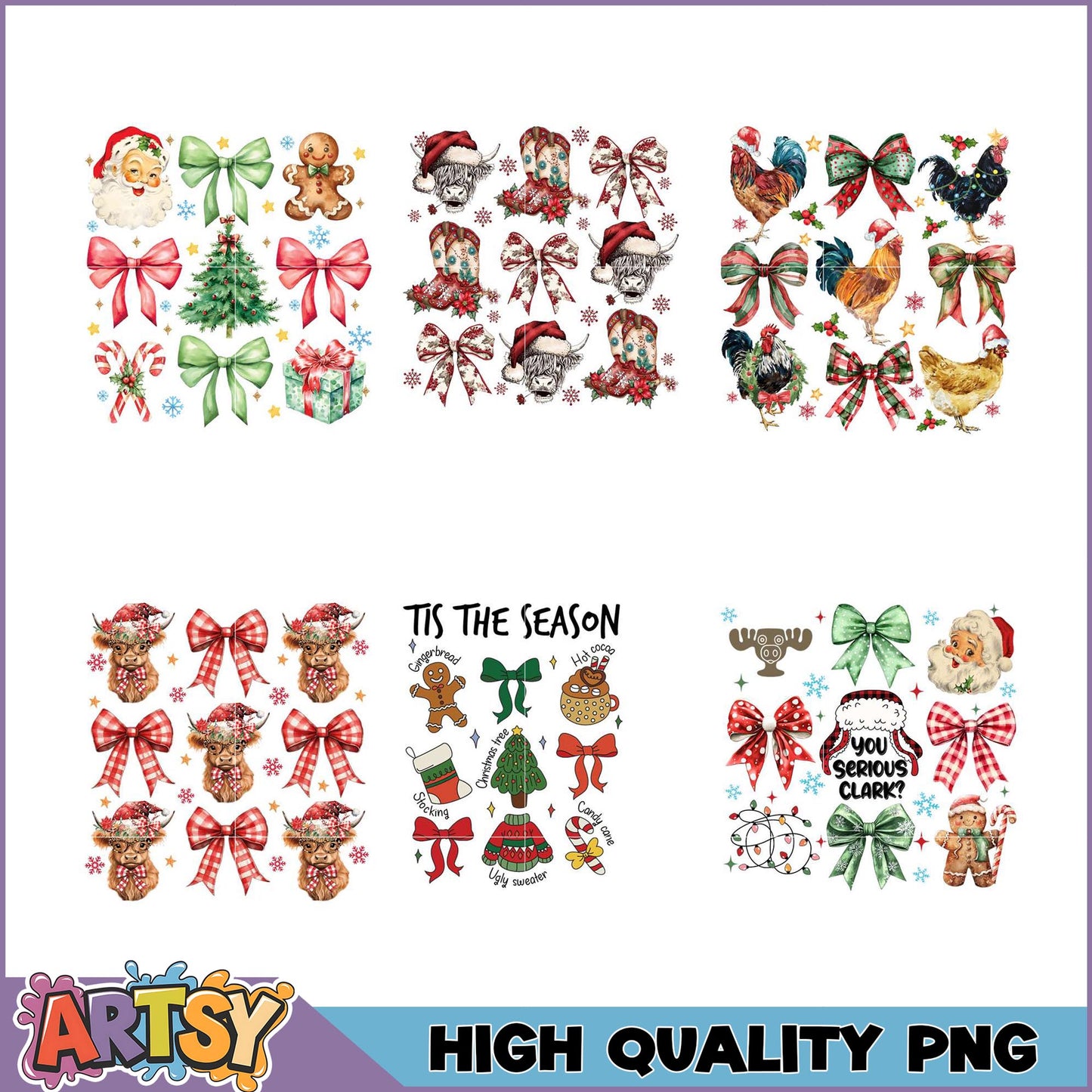 Christmas PNG Bundle High-Quality Designs