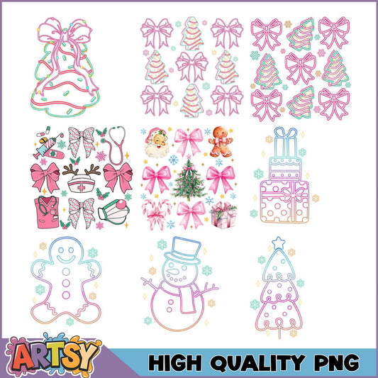 Christmas PNG Bundle High Quality Holiday Designs