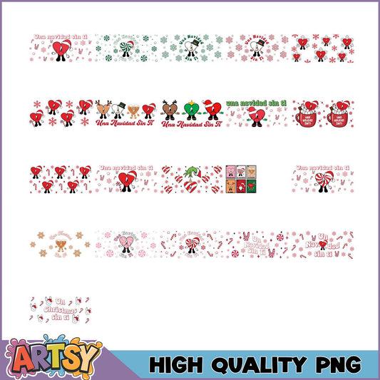 Christmas PNG Bundle Sad Heart Designs