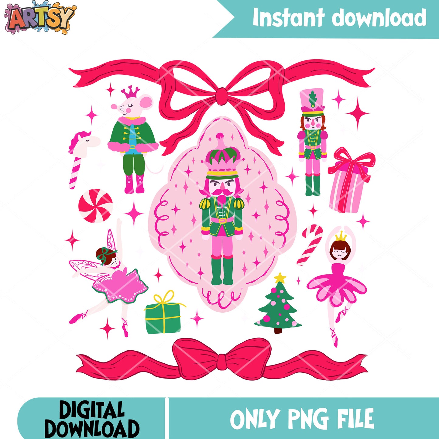 Christmas Pinky poster png, merry christmas png, Dewdrop png