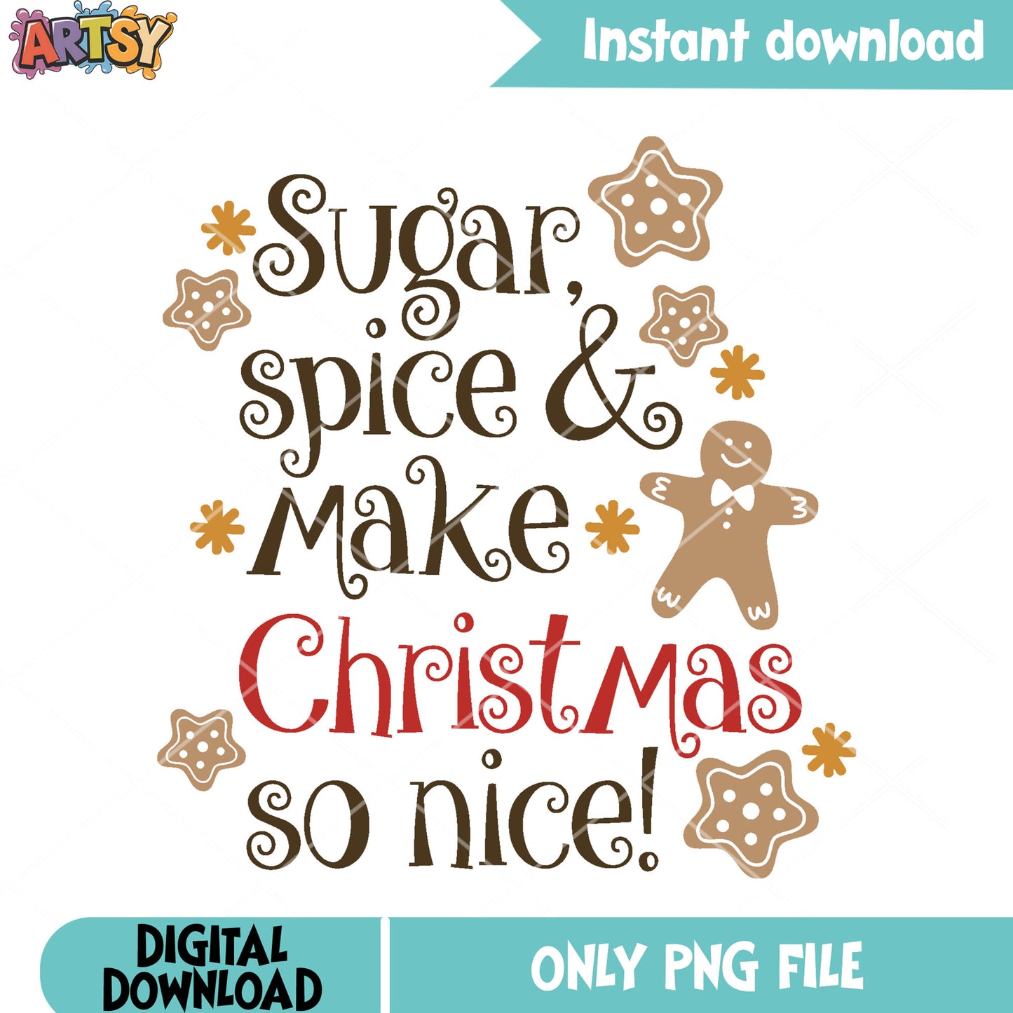Christmas Poster gingerbread png, merry christmas png, christmas cards png