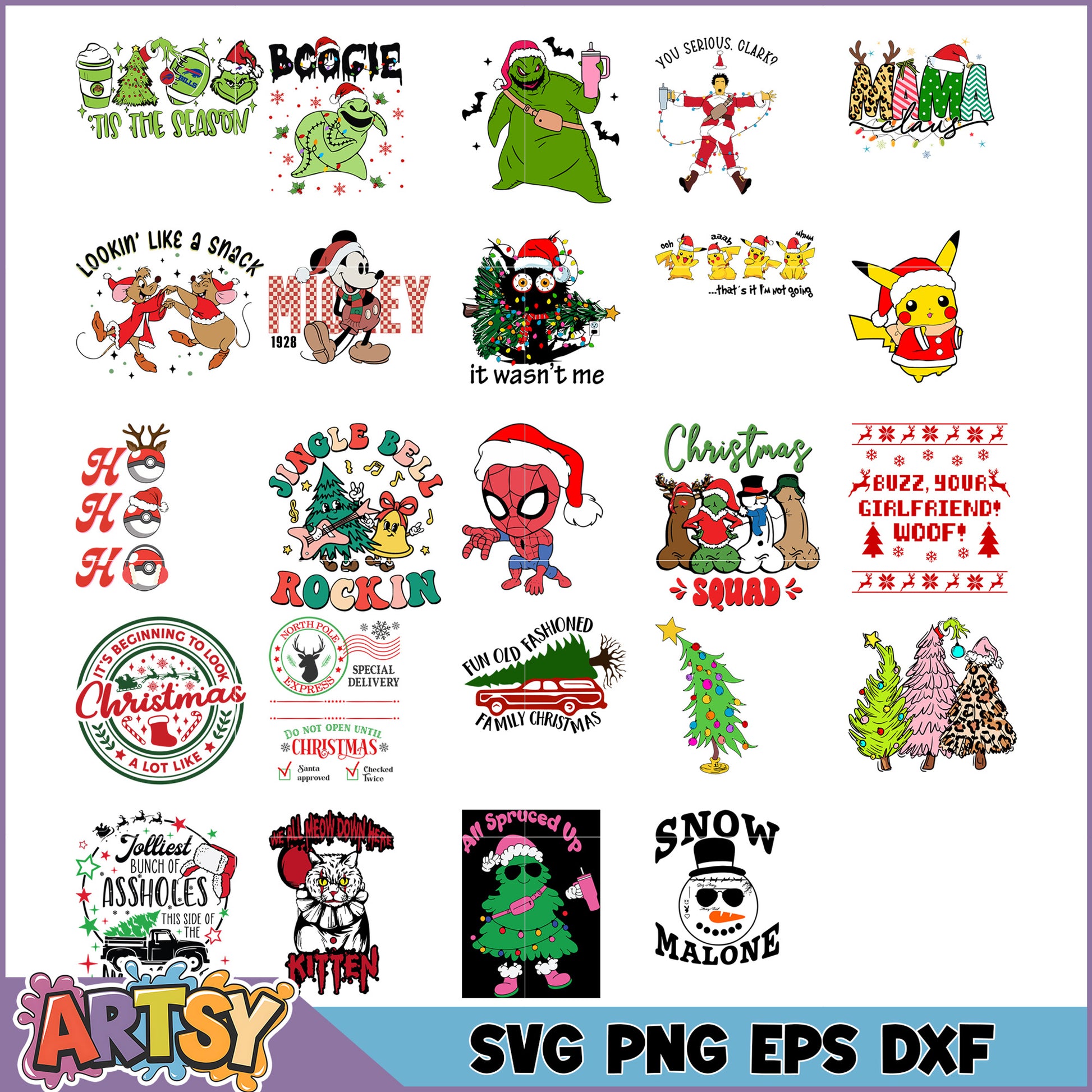 Christmas SVG Bundle 20 Designs