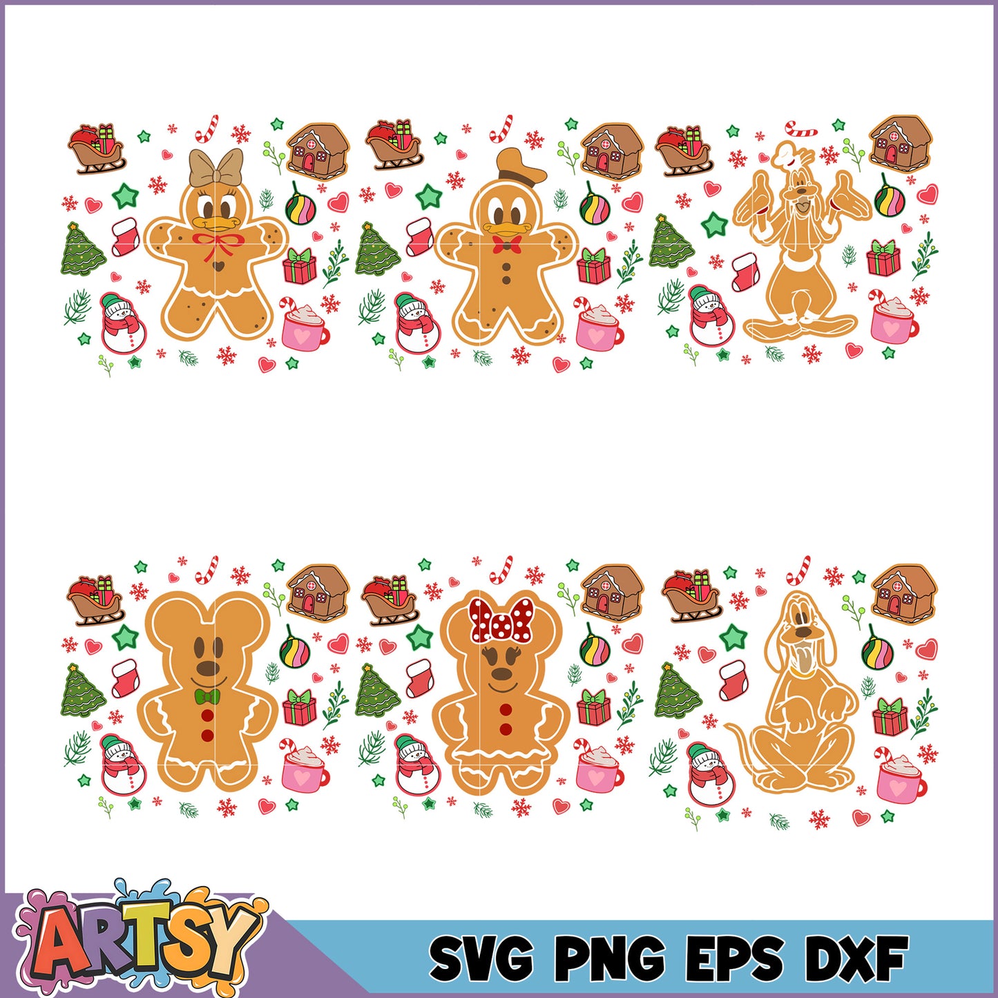 Christmas SVG Bundle Gingerbread Friends