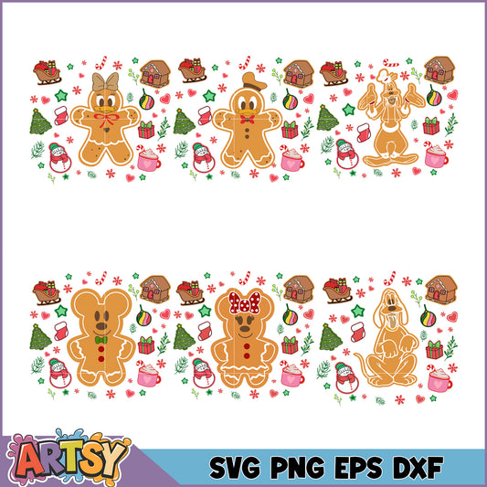 Christmas SVG Bundle Gingerbread Friends