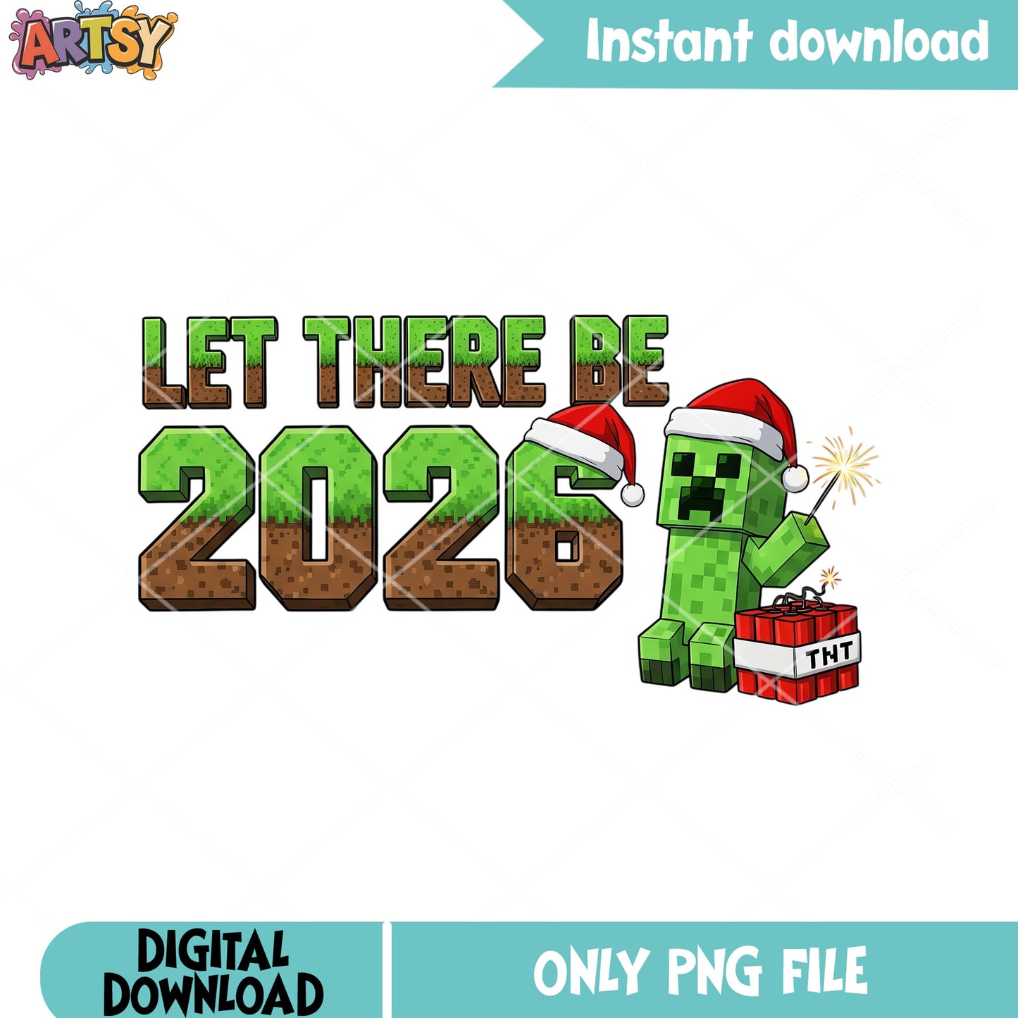 Christmas block tree santa png, minecraft​ png, christmas sweater png