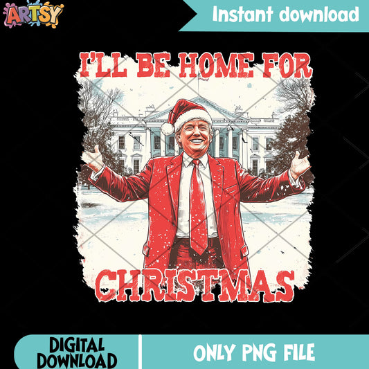 Christmas donald trump png, trump merry christmas png, santa png