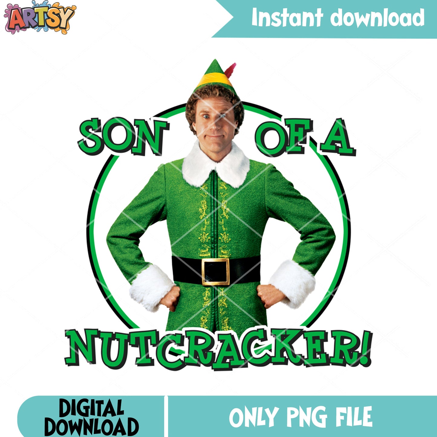 Christmas elf assistant png, buddy the elf png, christmas movie png