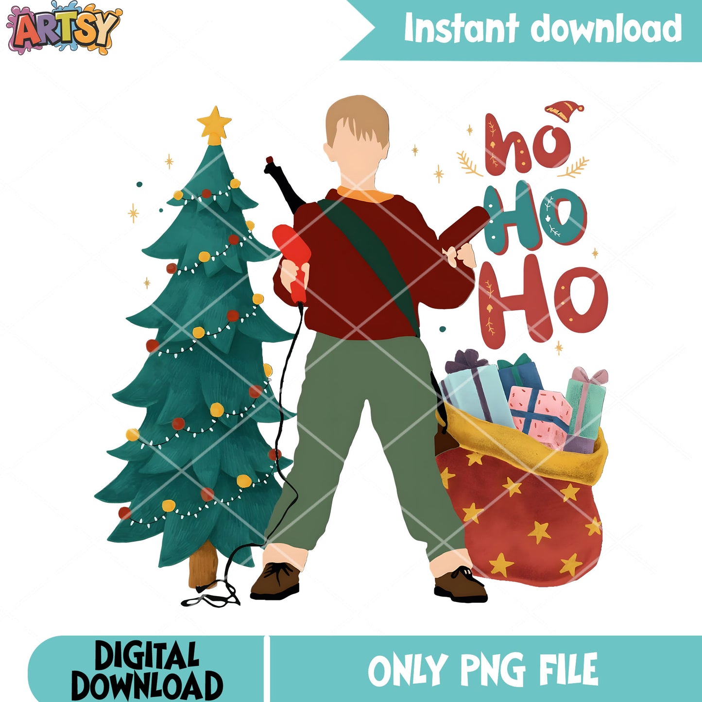Christmas gifts for naughty png, home alone png, kevin mccallister png