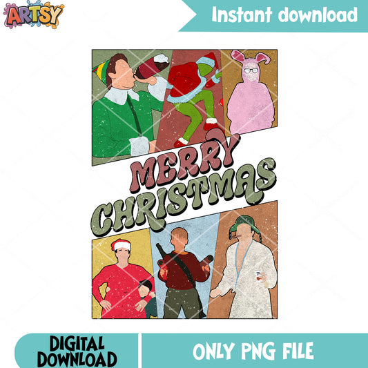 Christmas love movie png, christmas vibes png, home alone png