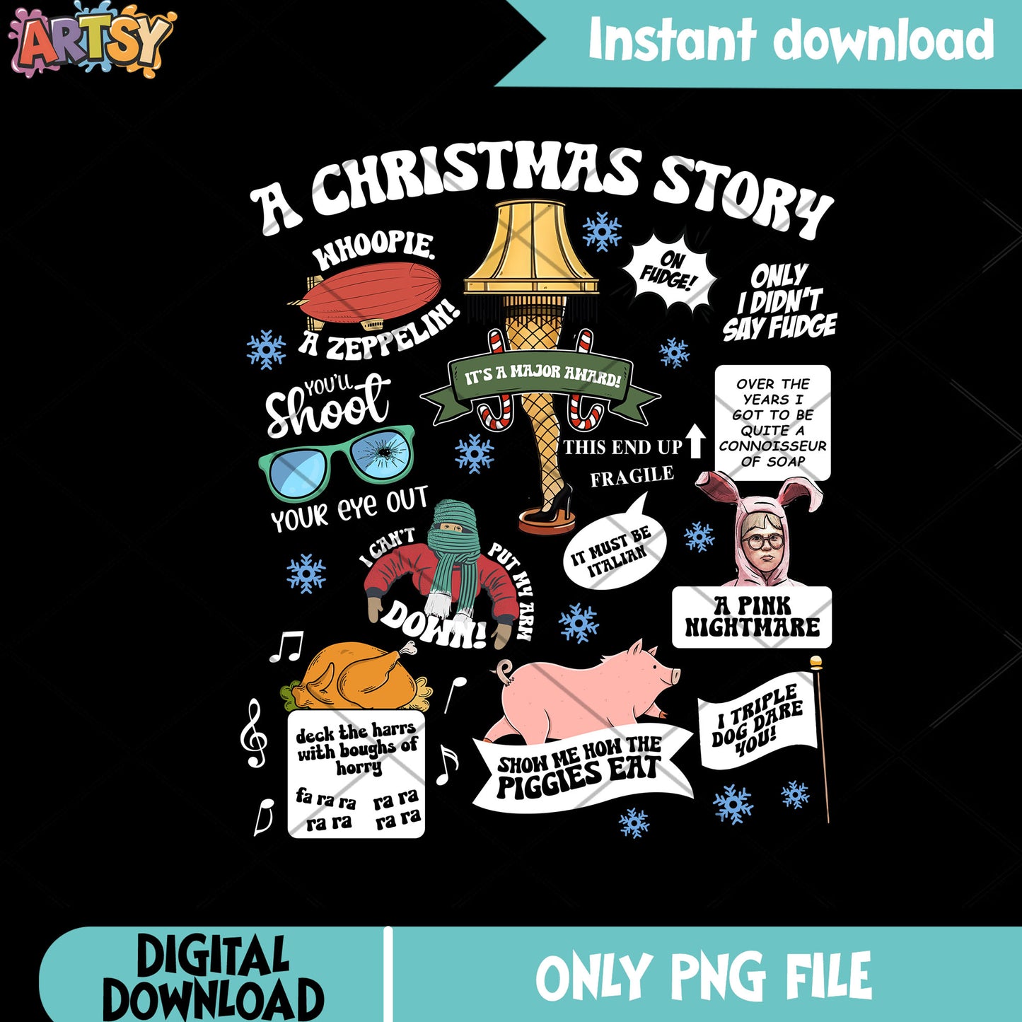 Christmas major award png, a christmas story png, christmas​ movie png
