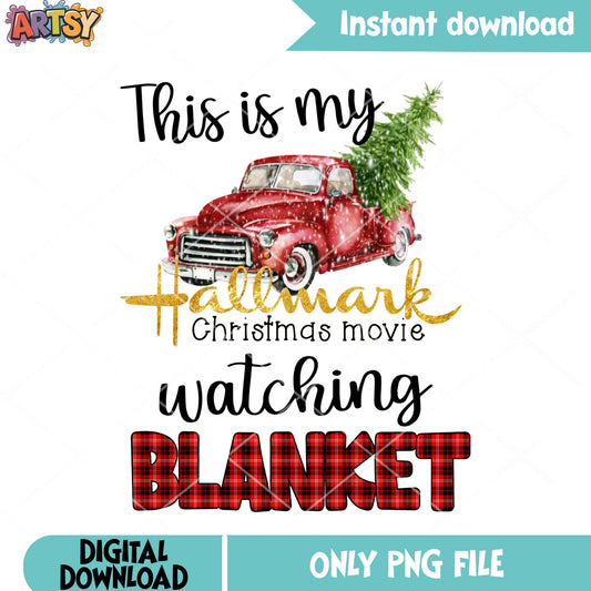 Christmas movie watching blanketpng, christmas vibes png, merry xmas png