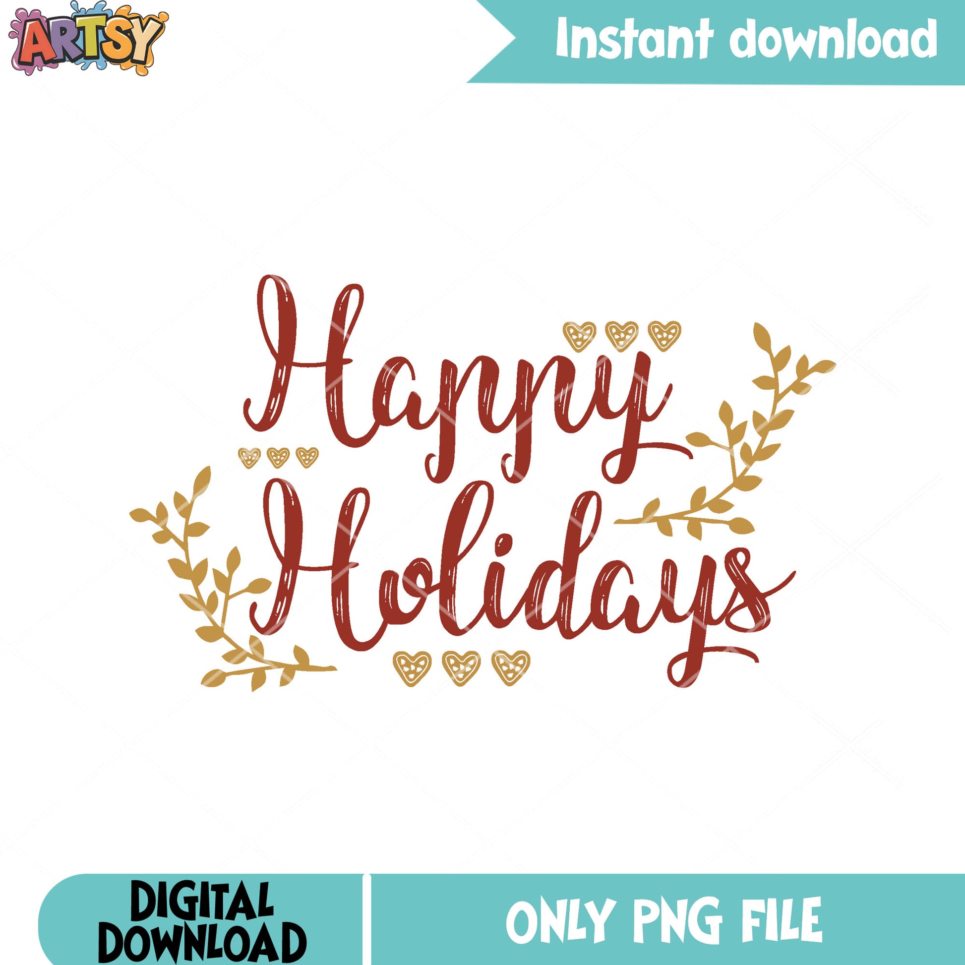 Christmas poster design png, merry christmas png, happy holiday png