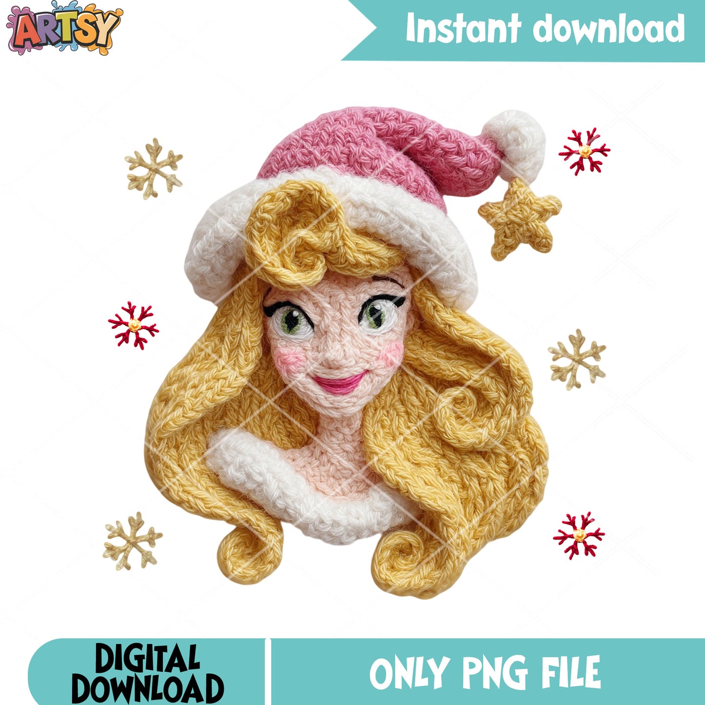 Christmas sleeping beauty png, aurora princess png, disney christmas png