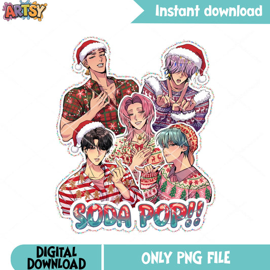 Christmas sweater demon png, kpop demon hunters png, jinu saja boy png