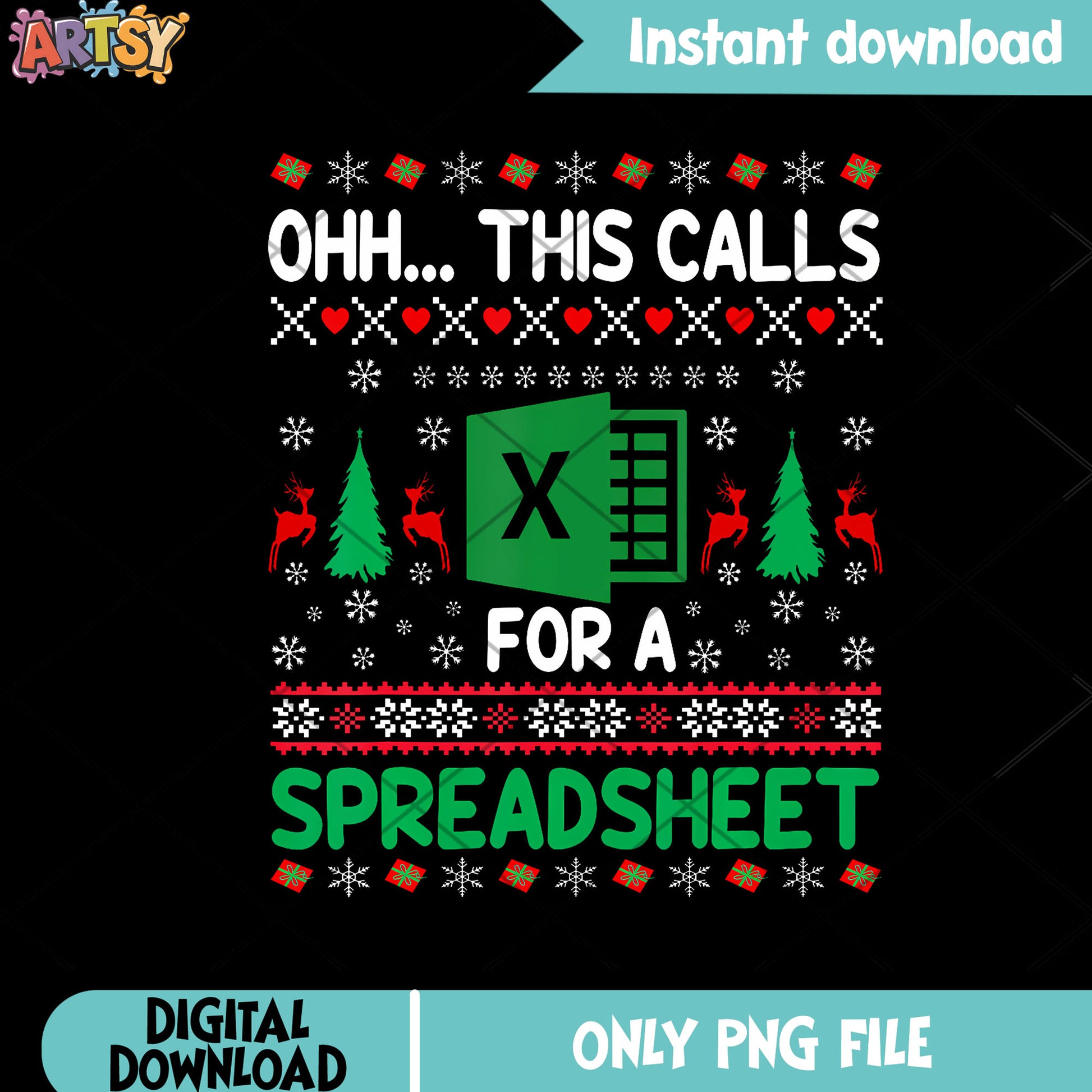 Christmas sweater excel png, christmas tree png, merry christmas png