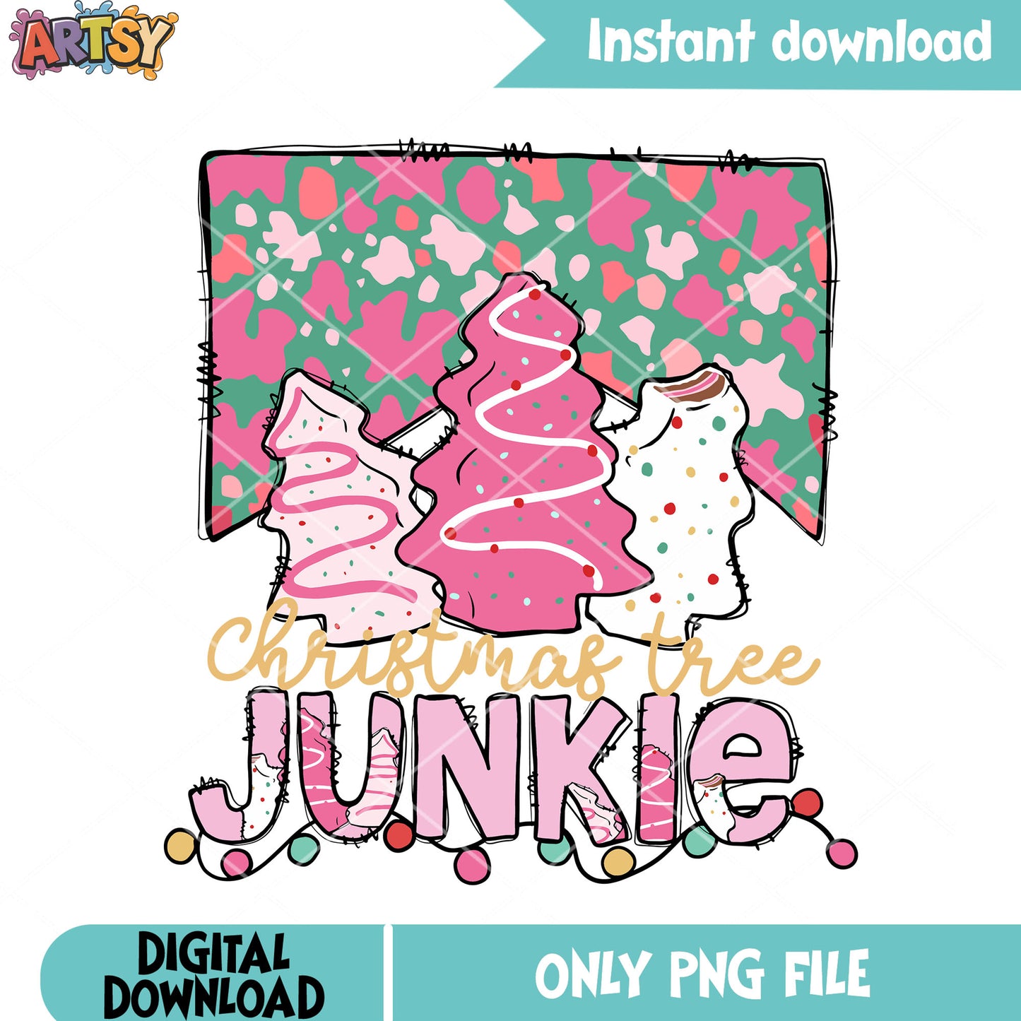 Christmas tree pinky junkie png, christmas ice cream png, merry xmas png