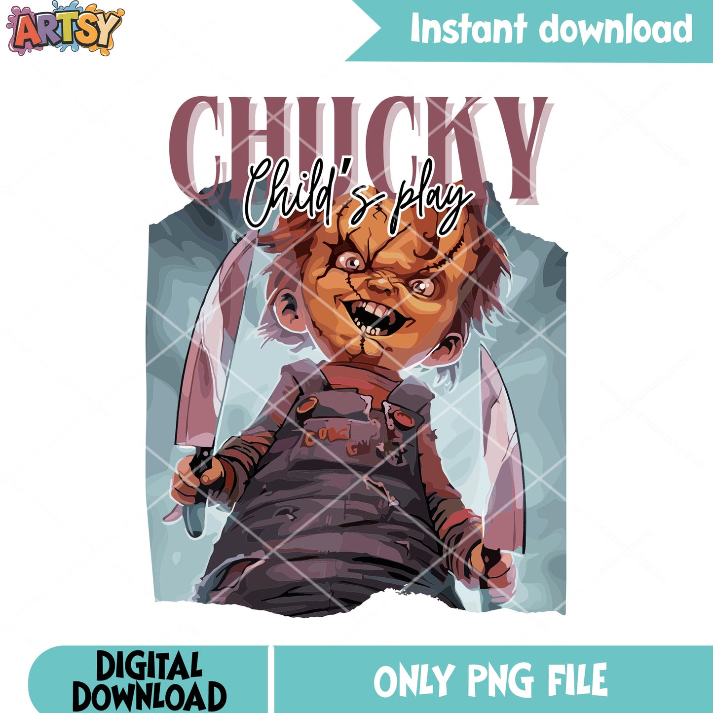 Chucky scared face png, killer doll png, scary halloween night png