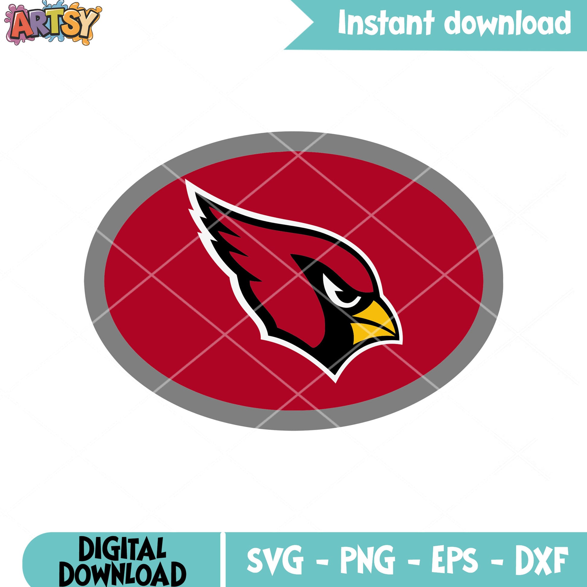 Circle cardinals svg, arizona cardinals svg, arizona football team svg