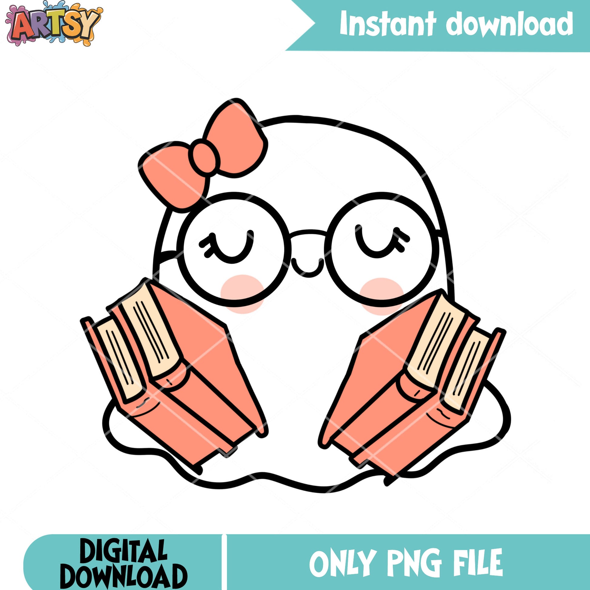 Circle glasses nerd blanket png, pink bow tie png, halloween scary png