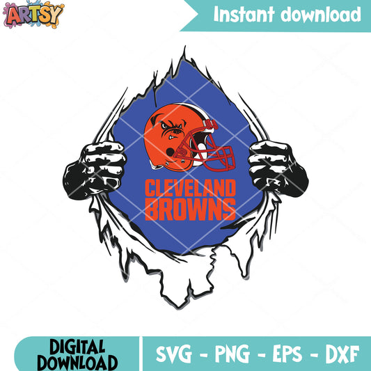 Cleveland brown football svg, nfl football teams​ svg, jim brown svg