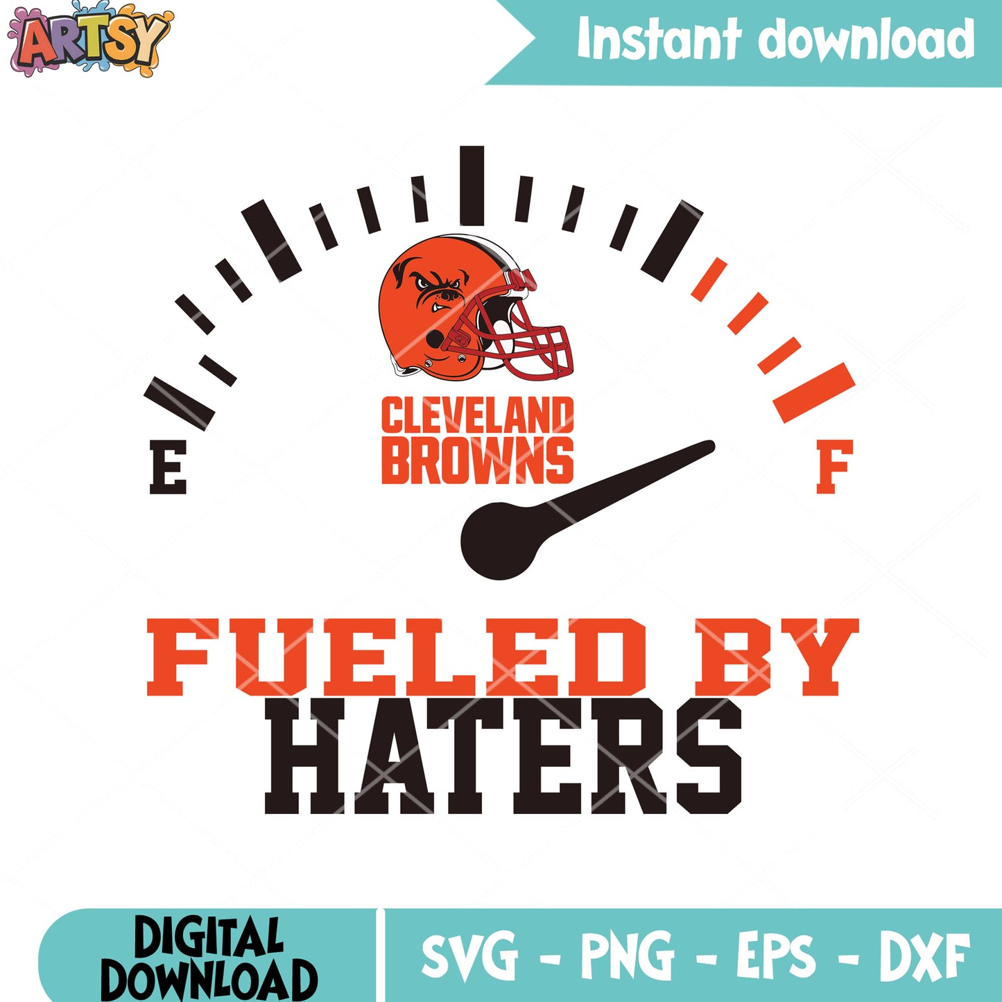 Cleveland browns fueled by haters svg, afc north svg, nfl teams svg