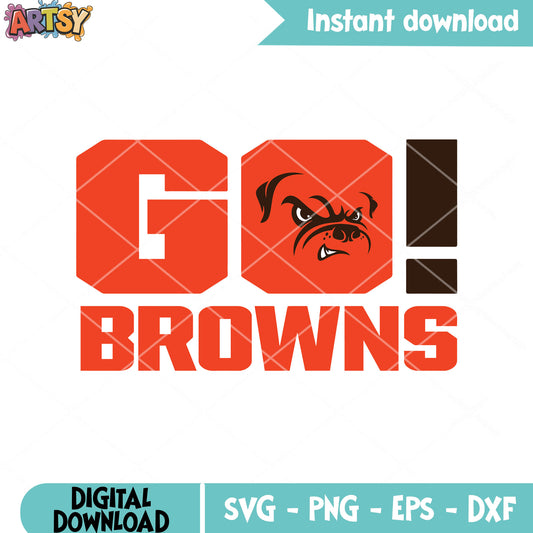 Cleveland browns go svg, national football leauge svg, browns​ svg
