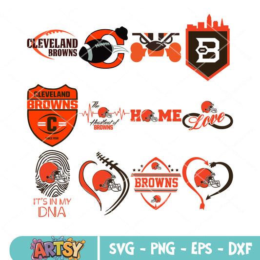 Cleveland home bundle svg, cleverland browns bundle svg, rugby bundle svg