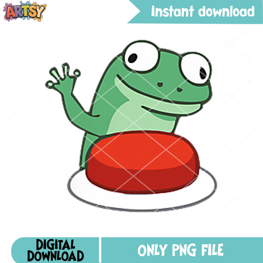 Click button lizard png, lizard lizard lizard png, viral frog meme png
