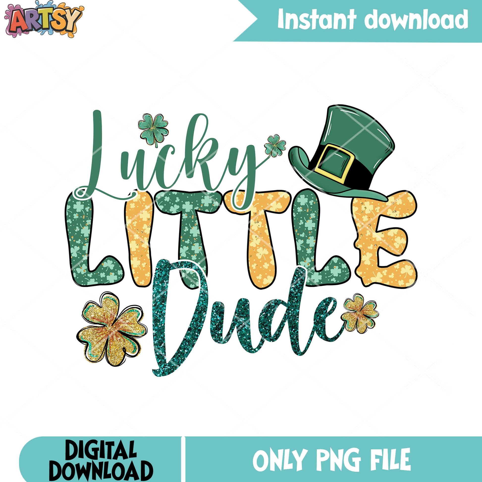 Clover irish patrick png, gnome patricks png, four leaf clover png