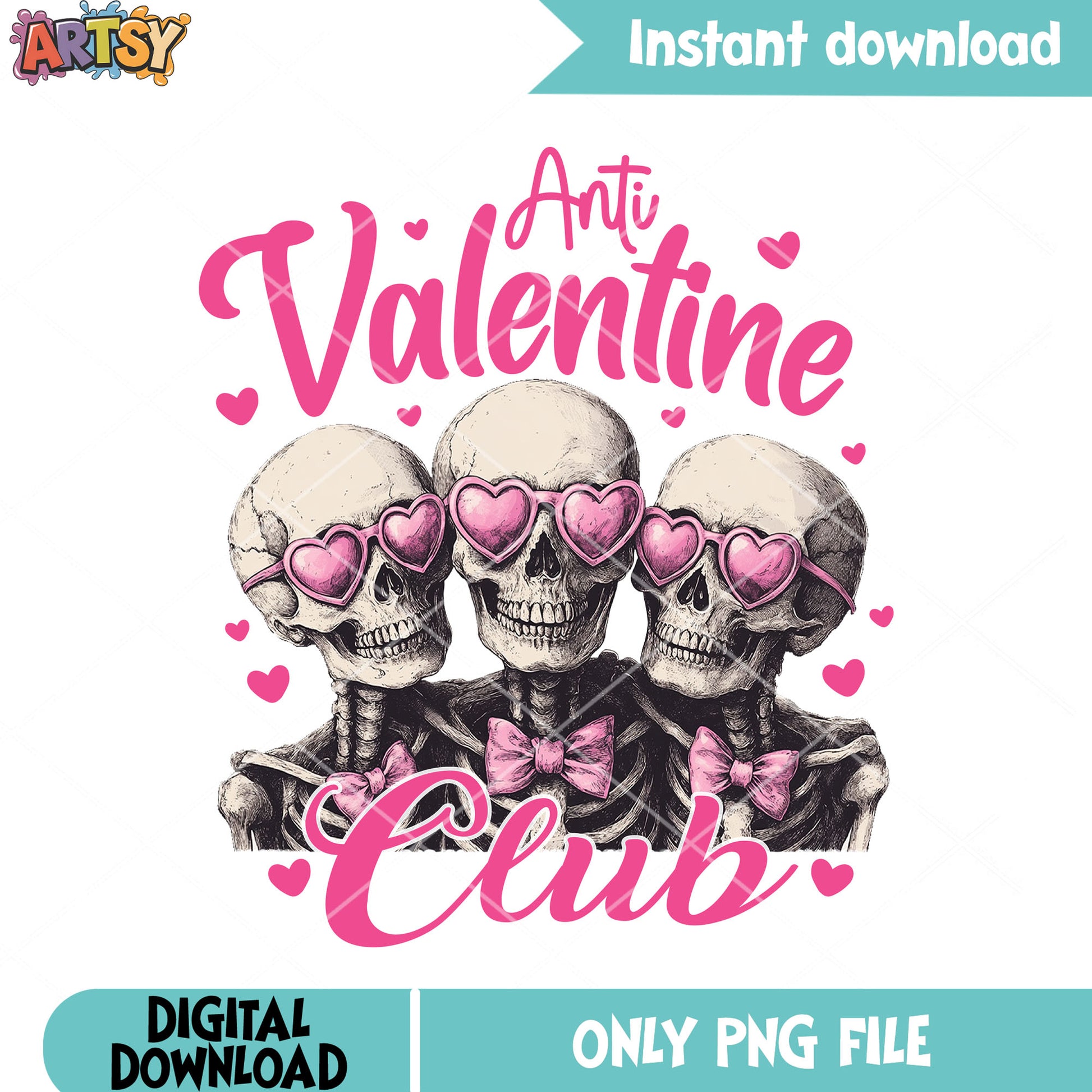 Club skeleton valentines png, valentines vibes png, funny valentines png