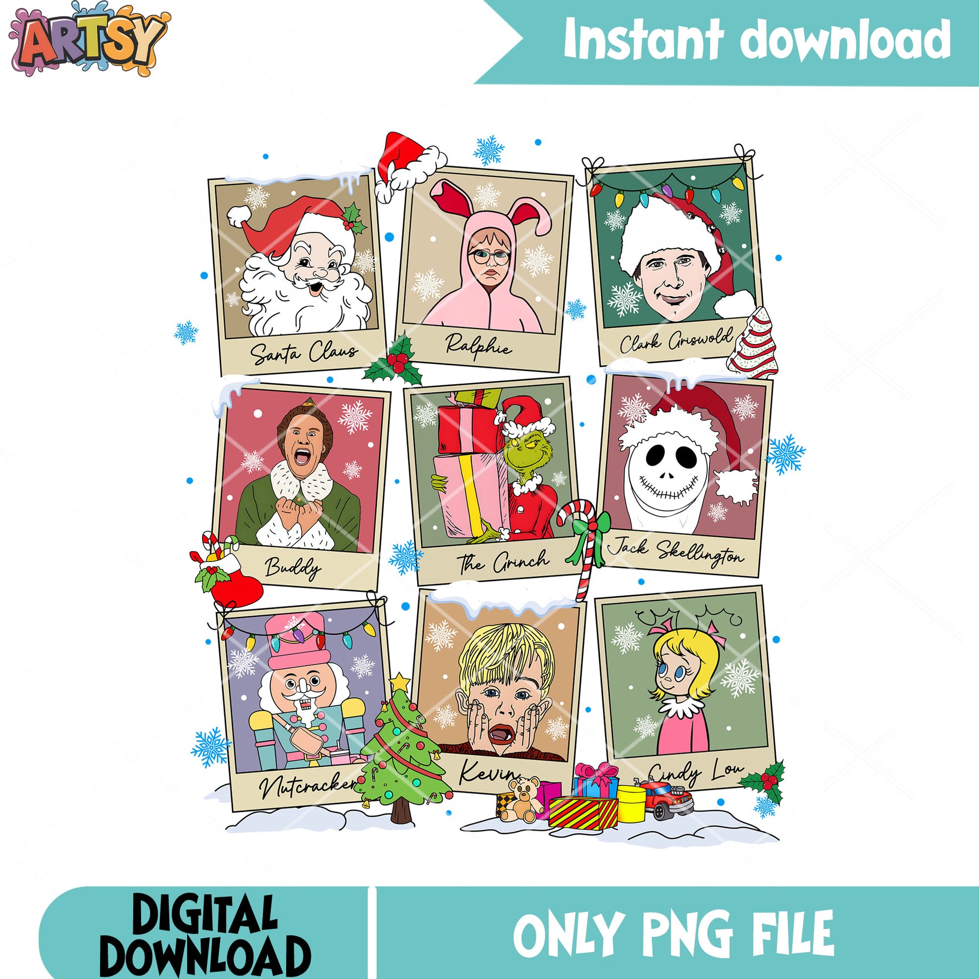 Comic christmas people xmas png, cindy lou who png, xmas png