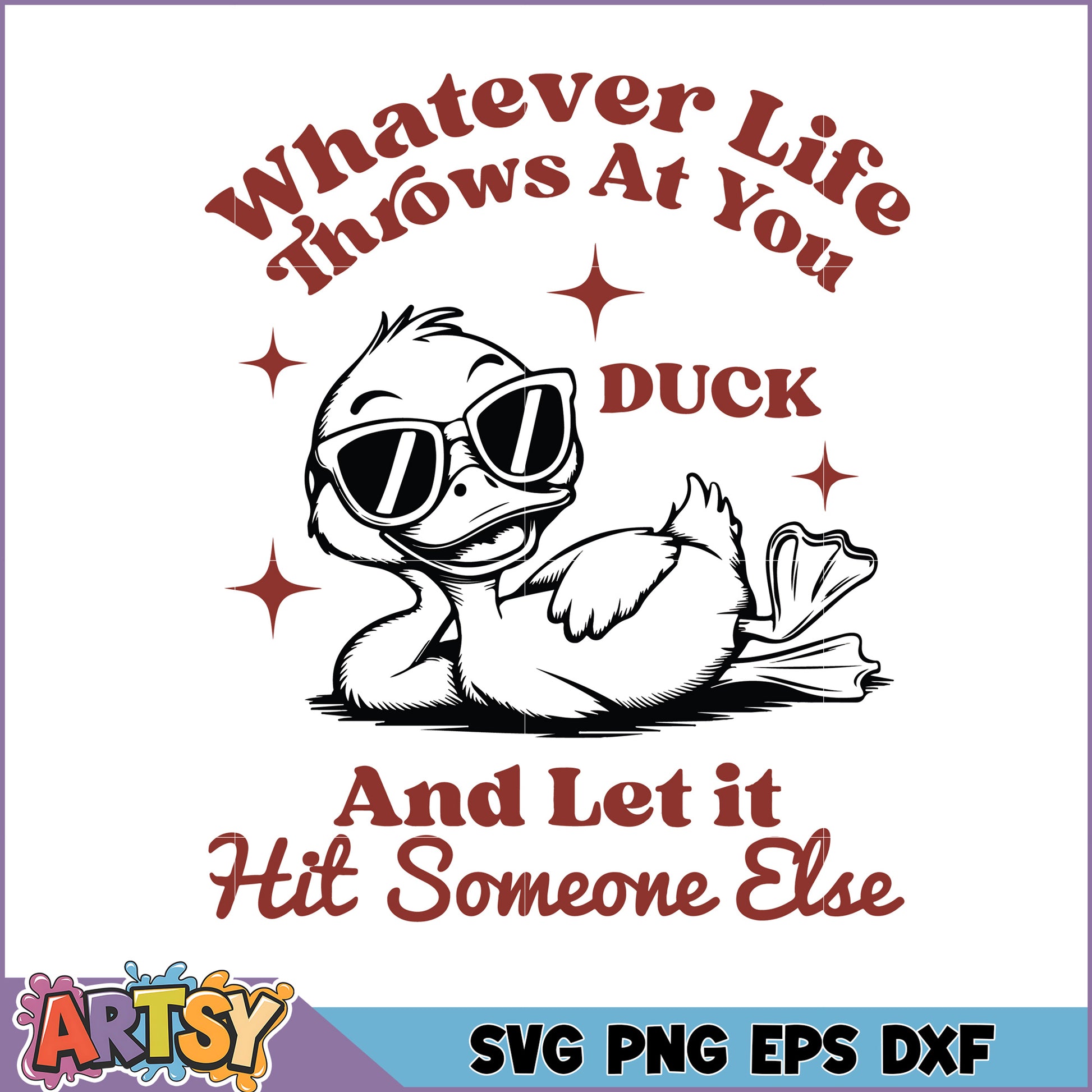 Cool Duck SVG Life Throws, Duck Dodges