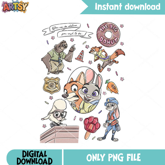 Coquette Bow Disney Zootopia Back png, zootopia png, disney movies png