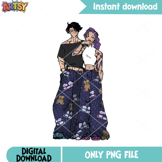 Couple anime kpop png, ryomen sukuna png, uraume anime png