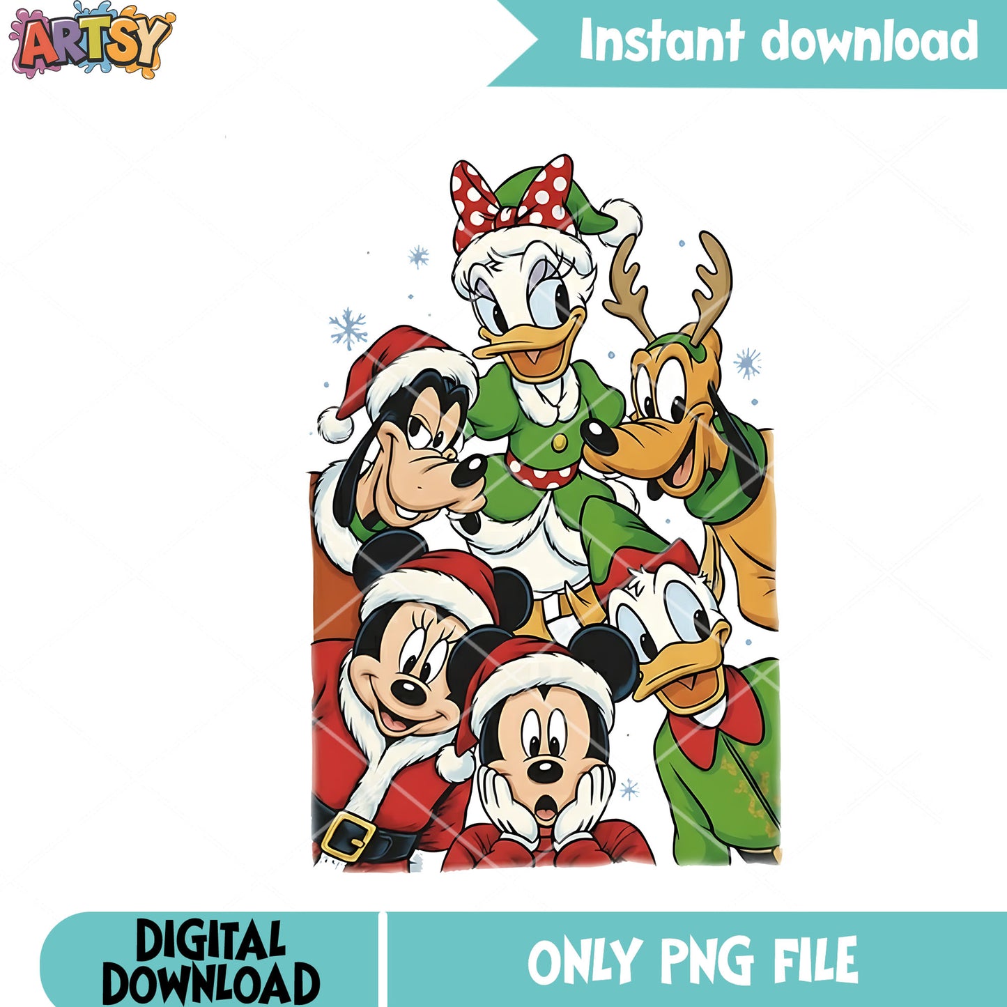 Couple disney christmas png, goofy png, disney christmas png