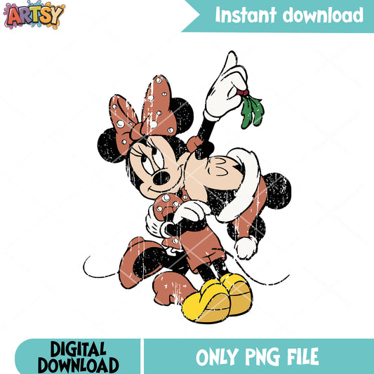 Couple mouse santa hat png, minnie mouse png, mickey and friends png