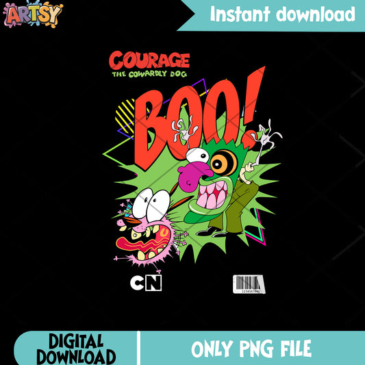 Courage the Cowardly Dog png, Boo png, Cartoon Network png